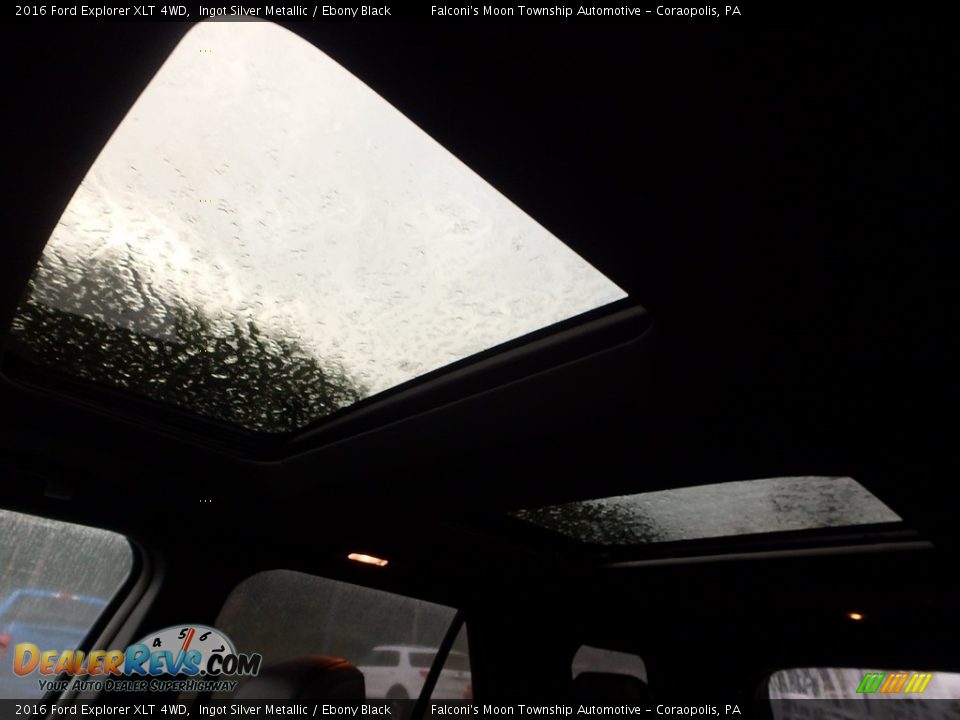 2016 Ford Explorer XLT 4WD Ingot Silver Metallic / Ebony Black Photo #20