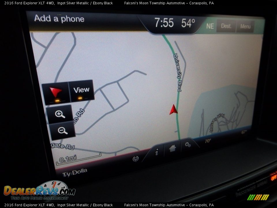 2016 Ford Explorer XLT 4WD Ingot Silver Metallic / Ebony Black Photo #21