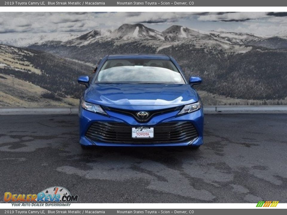 2019 Toyota Camry LE Blue Streak Metallic / Macadamia Photo #2