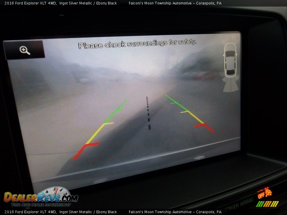 2016 Ford Explorer XLT 4WD Ingot Silver Metallic / Ebony Black Photo #25