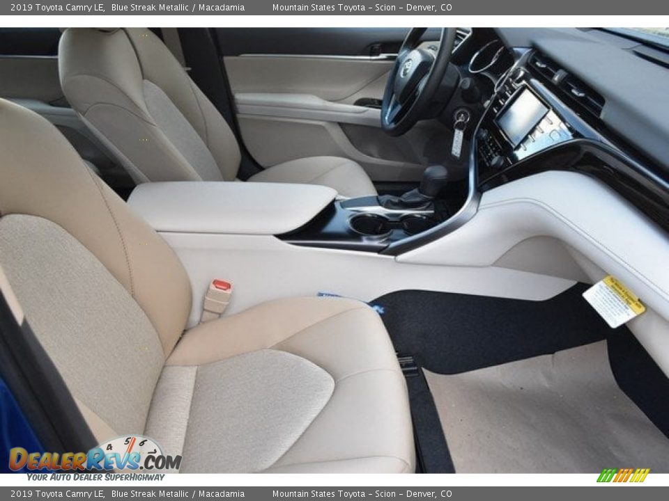 2019 Toyota Camry LE Blue Streak Metallic / Macadamia Photo #12