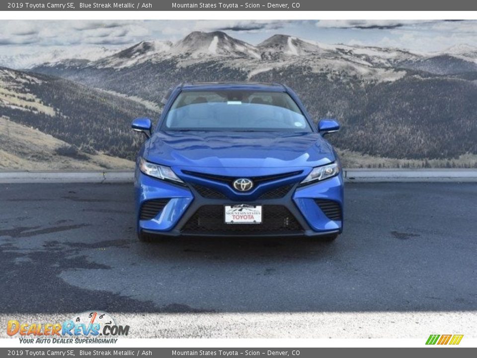 2019 Toyota Camry SE Blue Streak Metallic / Ash Photo #2