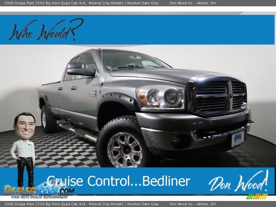 2008 Dodge Ram 2500 Big Horn Quad Cab 4x4 Mineral Gray Metallic / Medium Slate Gray Photo #1