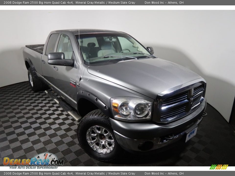 2008 Dodge Ram 2500 Big Horn Quad Cab 4x4 Mineral Gray Metallic / Medium Slate Gray Photo #2