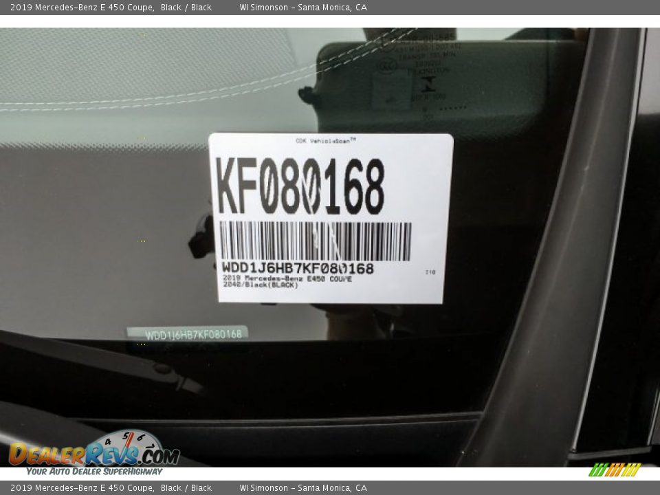 2019 Mercedes-Benz E 450 Coupe Black / Black Photo #11