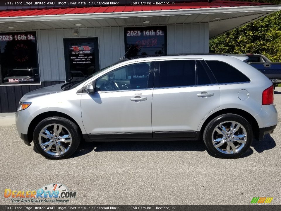 2012 Ford Edge Limited AWD Ingot Silver Metallic / Charcoal Black Photo #2