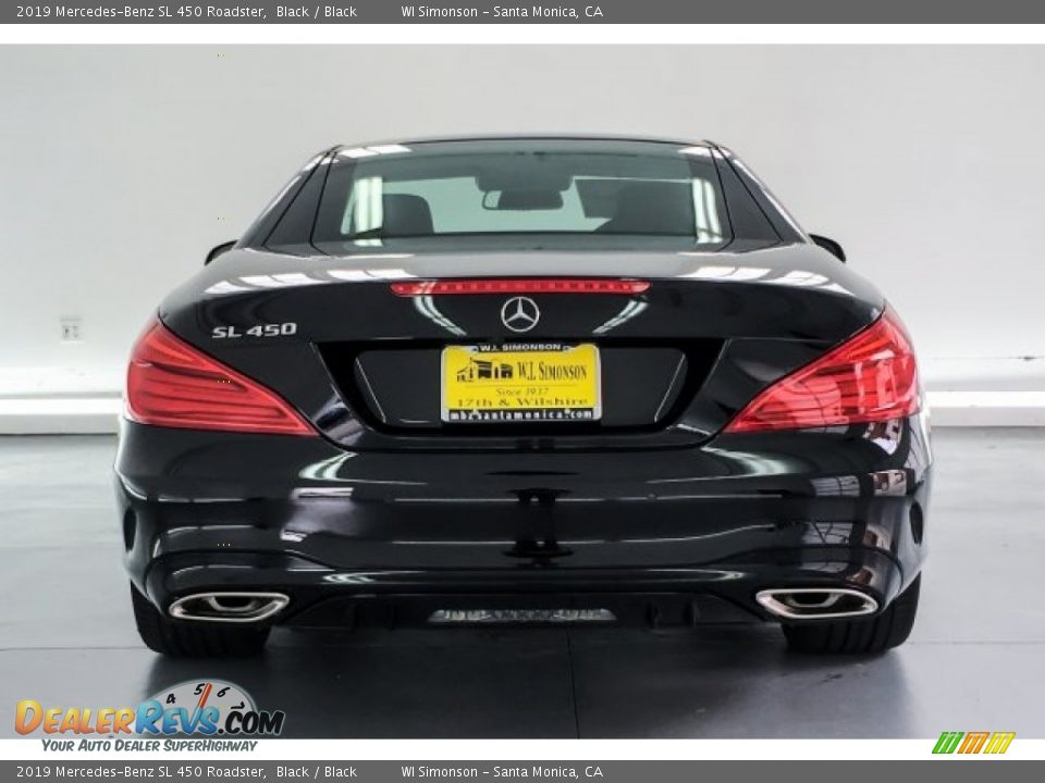 2019 Mercedes-Benz SL 450 Roadster Black / Black Photo #3