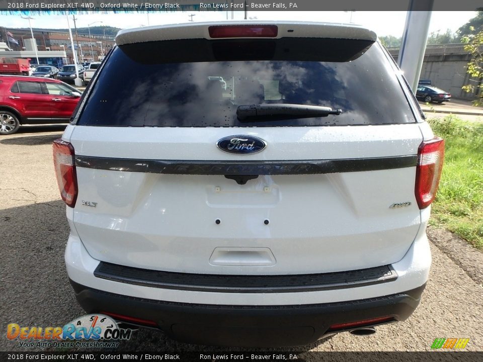 2018 Ford Explorer XLT 4WD Oxford White / Ebony Black Photo #3