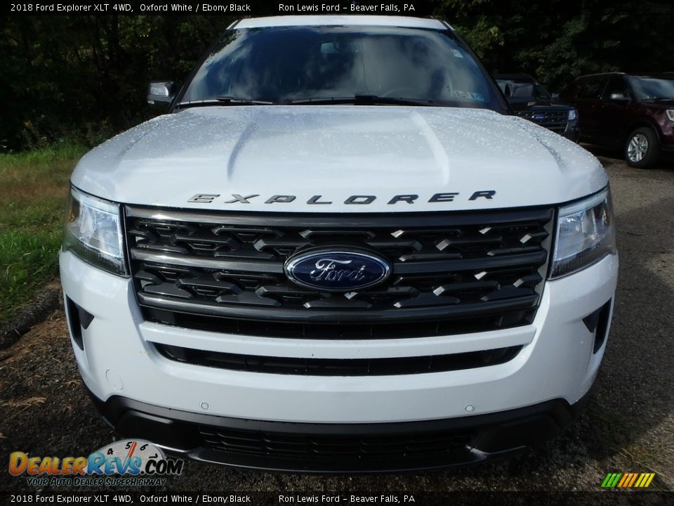 2018 Ford Explorer XLT 4WD Oxford White / Ebony Black Photo #7