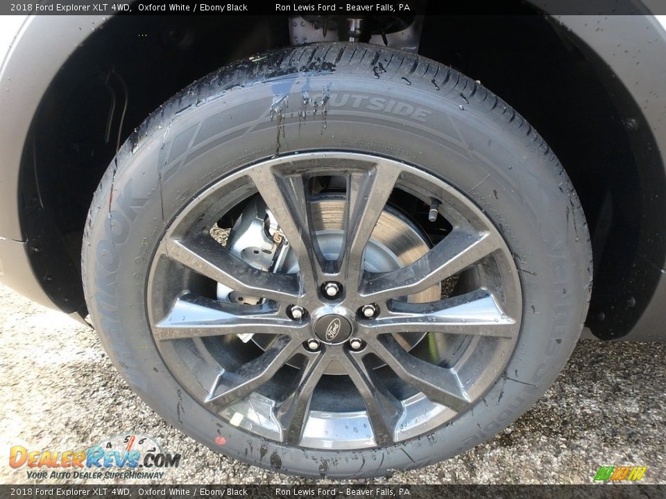 2018 Ford Explorer XLT 4WD Oxford White / Ebony Black Photo #9