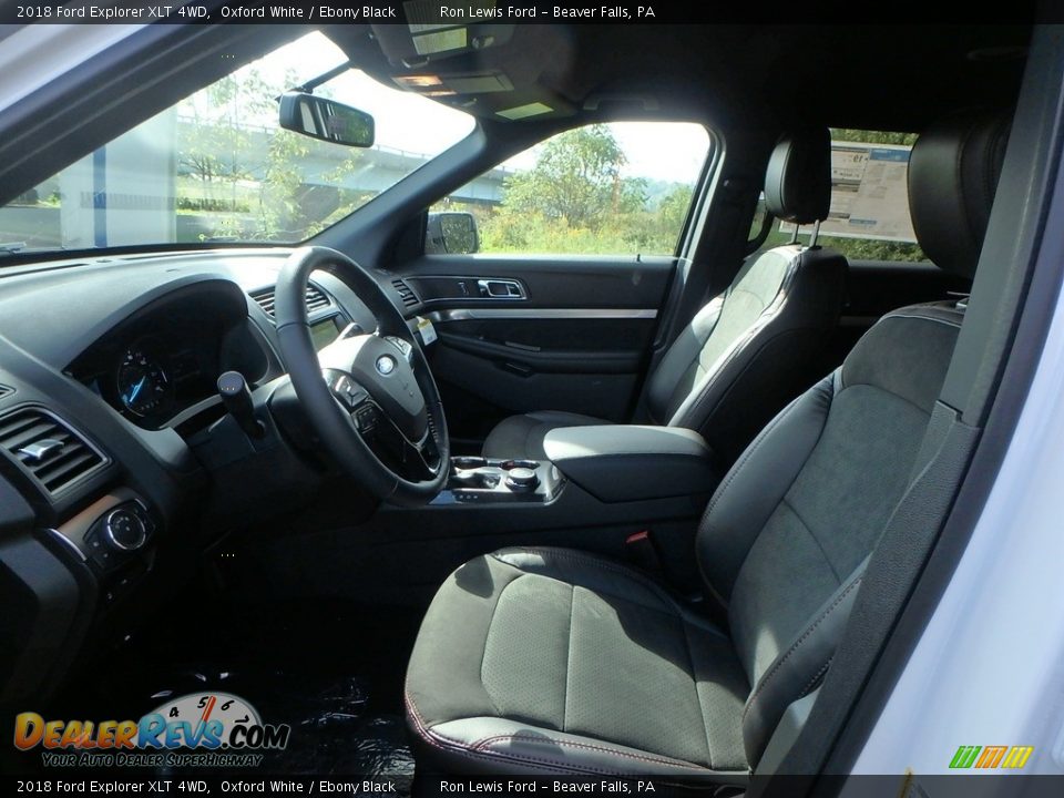 2018 Ford Explorer XLT 4WD Oxford White / Ebony Black Photo #10