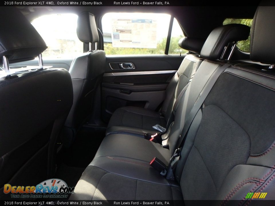 2018 Ford Explorer XLT 4WD Oxford White / Ebony Black Photo #11