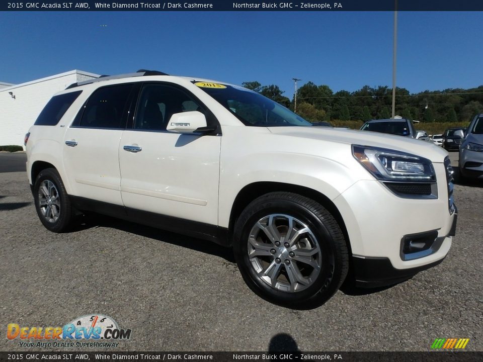 2015 GMC Acadia SLT AWD White Diamond Tricoat / Dark Cashmere Photo #4