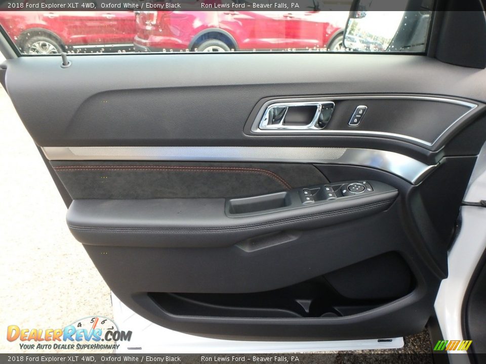 2018 Ford Explorer XLT 4WD Oxford White / Ebony Black Photo #14