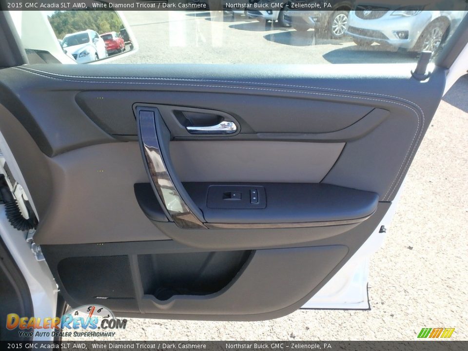 2015 GMC Acadia SLT AWD White Diamond Tricoat / Dark Cashmere Photo #6