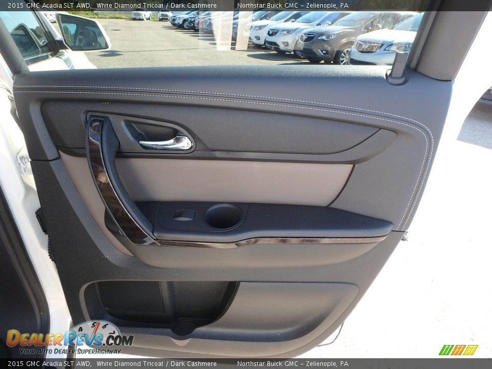 2015 GMC Acadia SLT AWD White Diamond Tricoat / Dark Cashmere Photo #7