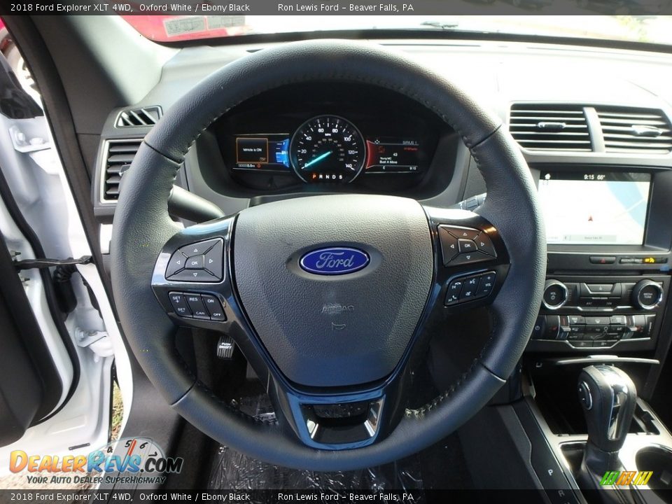 2018 Ford Explorer XLT 4WD Oxford White / Ebony Black Photo #17