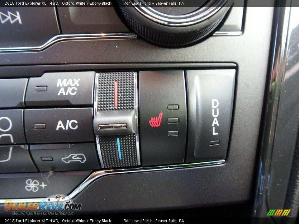 2018 Ford Explorer XLT 4WD Oxford White / Ebony Black Photo #18