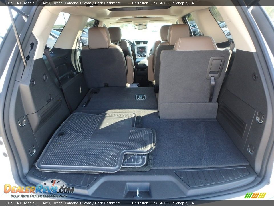 2015 GMC Acadia SLT AWD White Diamond Tricoat / Dark Cashmere Photo #10