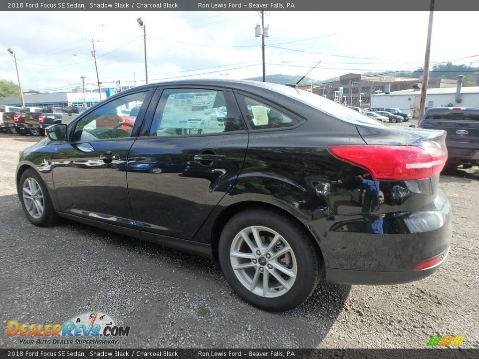 2018 Ford Focus SE Sedan Shadow Black / Charcoal Black Photo #4