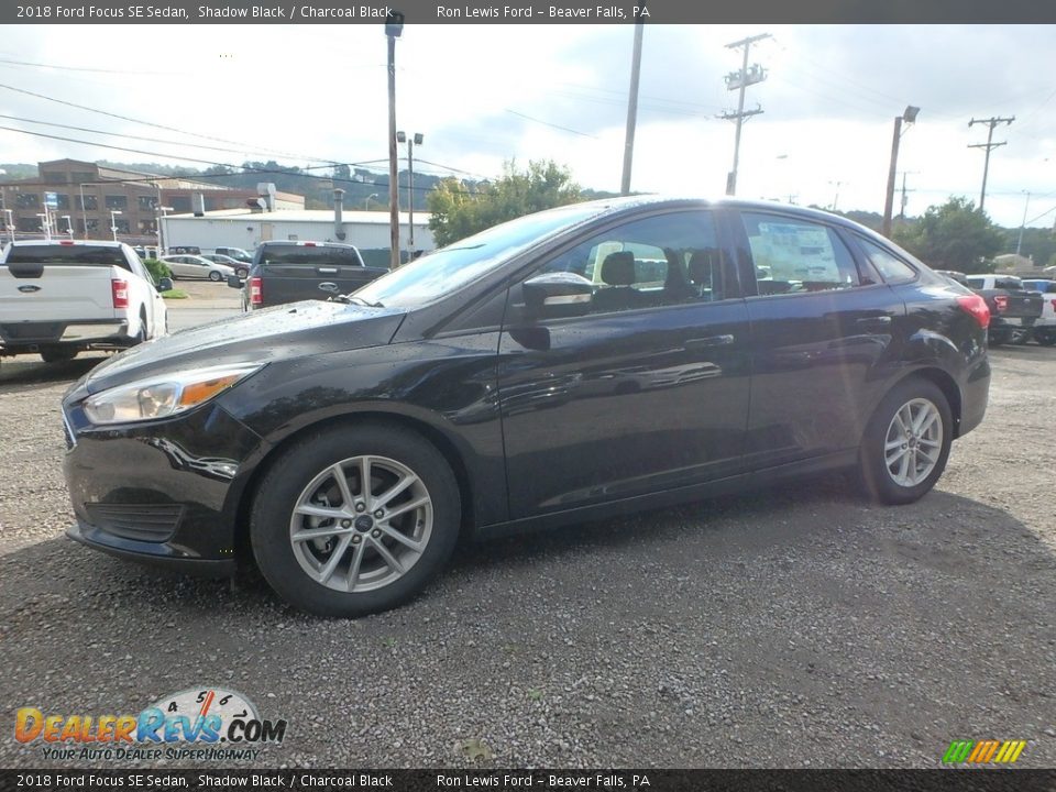 2018 Ford Focus SE Sedan Shadow Black / Charcoal Black Photo #6