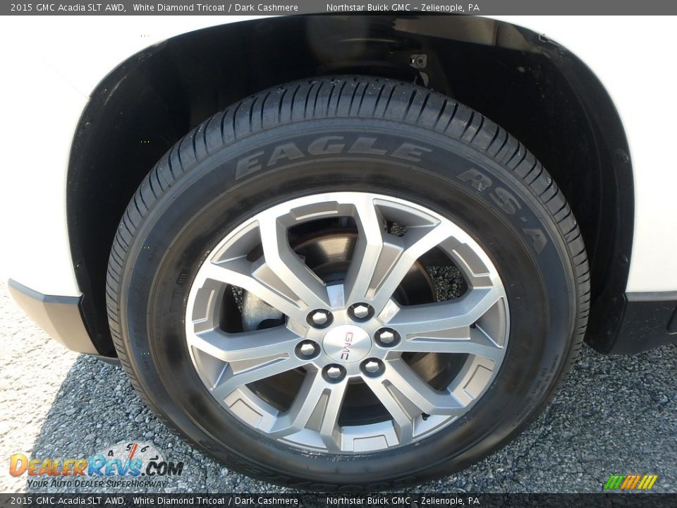 2015 GMC Acadia SLT AWD White Diamond Tricoat / Dark Cashmere Photo #14