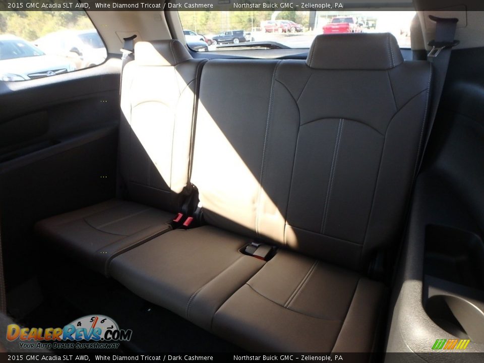2015 GMC Acadia SLT AWD White Diamond Tricoat / Dark Cashmere Photo #17