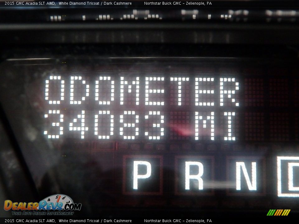 2015 GMC Acadia SLT AWD White Diamond Tricoat / Dark Cashmere Photo #25
