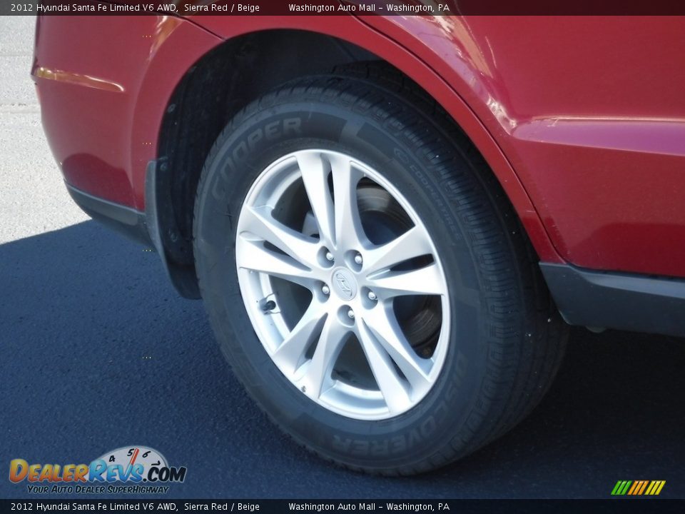 2012 Hyundai Santa Fe Limited V6 AWD Sierra Red / Beige Photo #3