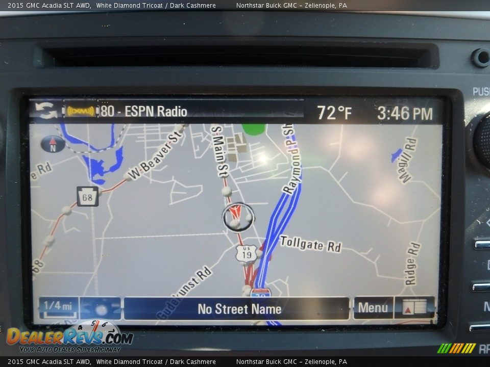 2015 GMC Acadia SLT AWD White Diamond Tricoat / Dark Cashmere Photo #28