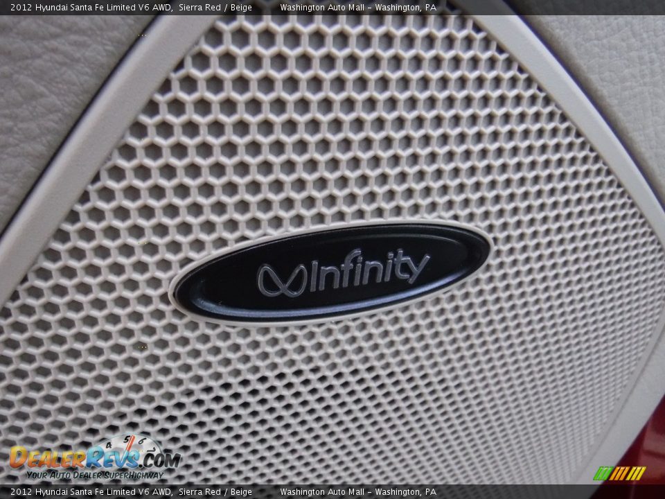 2012 Hyundai Santa Fe Limited V6 AWD Sierra Red / Beige Photo #14