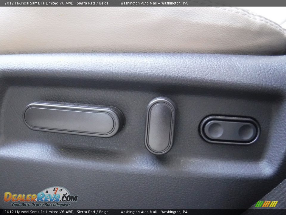 2012 Hyundai Santa Fe Limited V6 AWD Sierra Red / Beige Photo #17