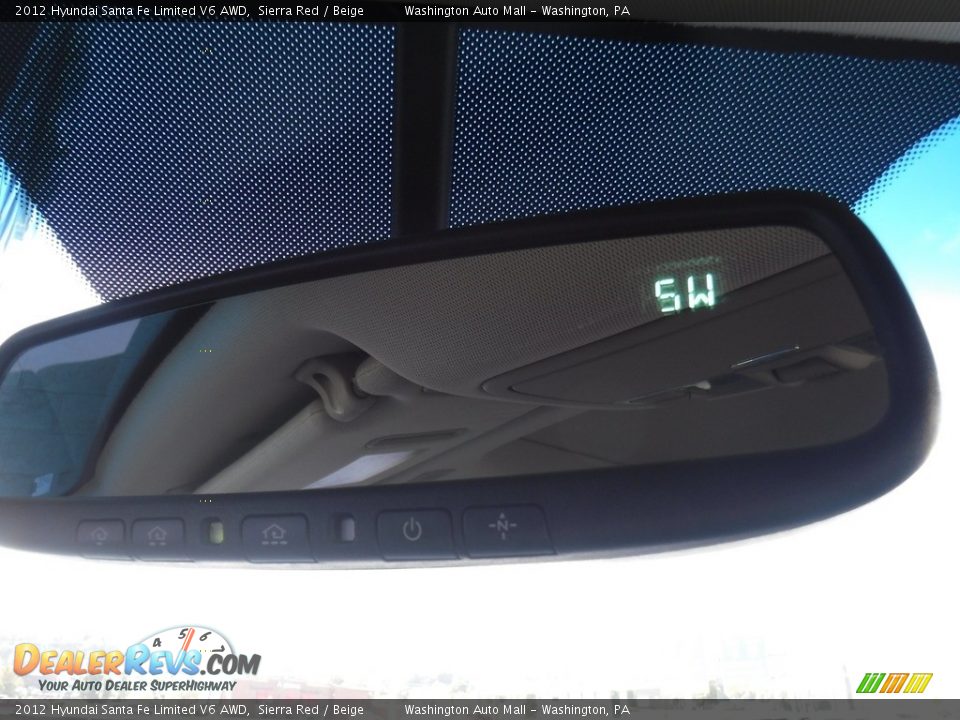 2012 Hyundai Santa Fe Limited V6 AWD Sierra Red / Beige Photo #21
