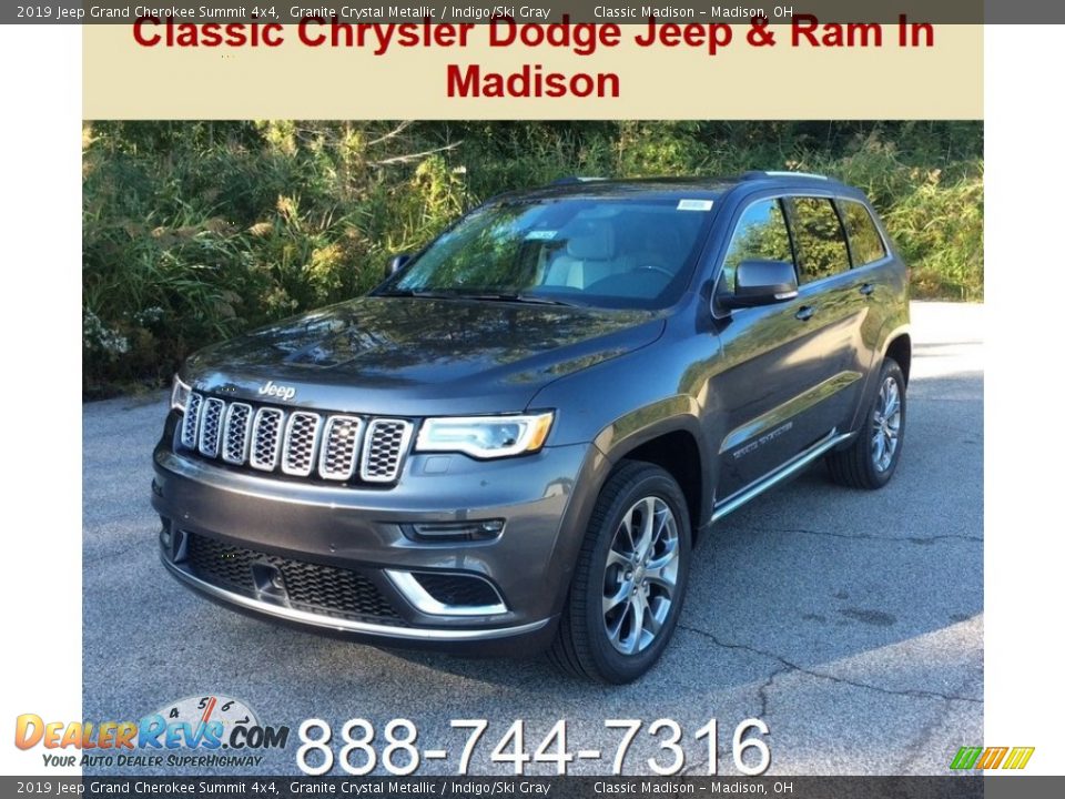 2019 Jeep Grand Cherokee Summit 4x4 Granite Crystal Metallic / Indigo/Ski Gray Photo #1