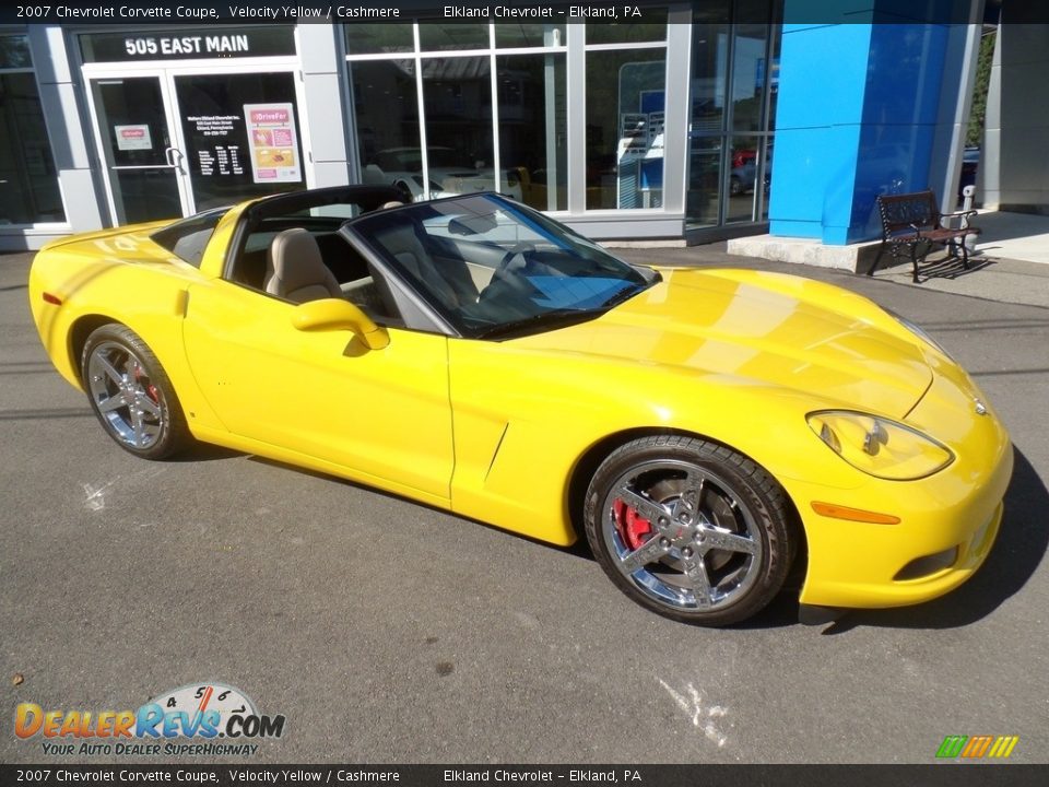 2007 Chevrolet Corvette Coupe Velocity Yellow / Cashmere Photo #1