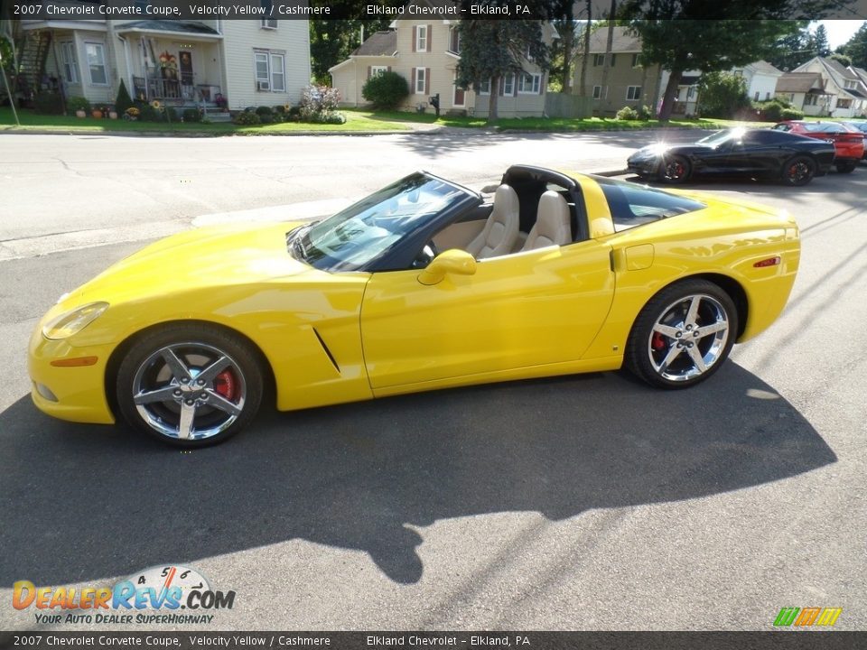 2007 Chevrolet Corvette Coupe Velocity Yellow / Cashmere Photo #3