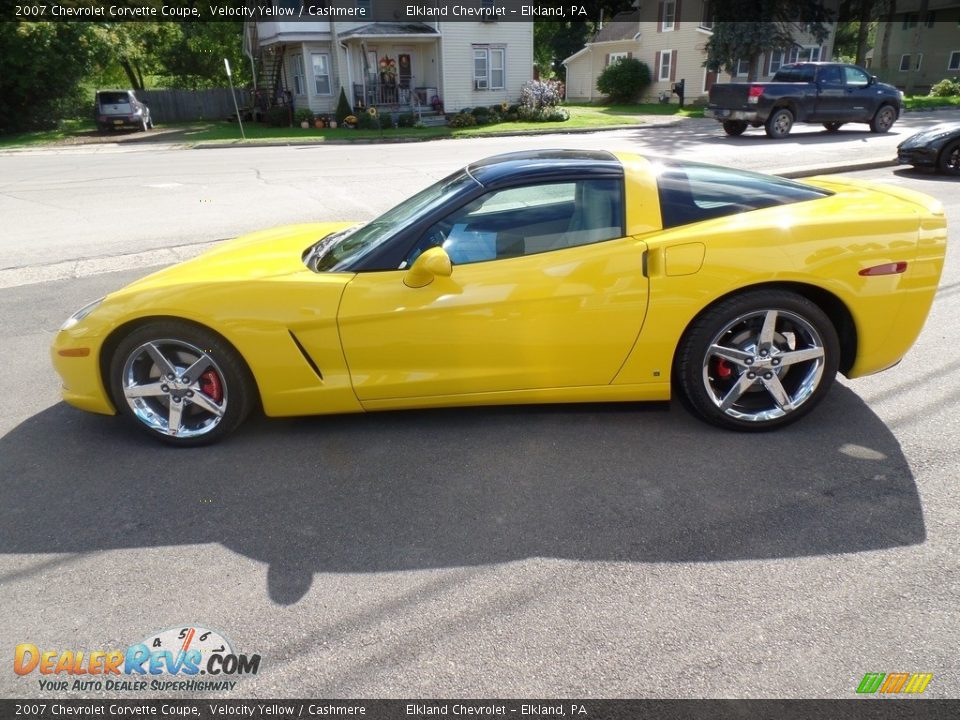 2007 Chevrolet Corvette Coupe Velocity Yellow / Cashmere Photo #6
