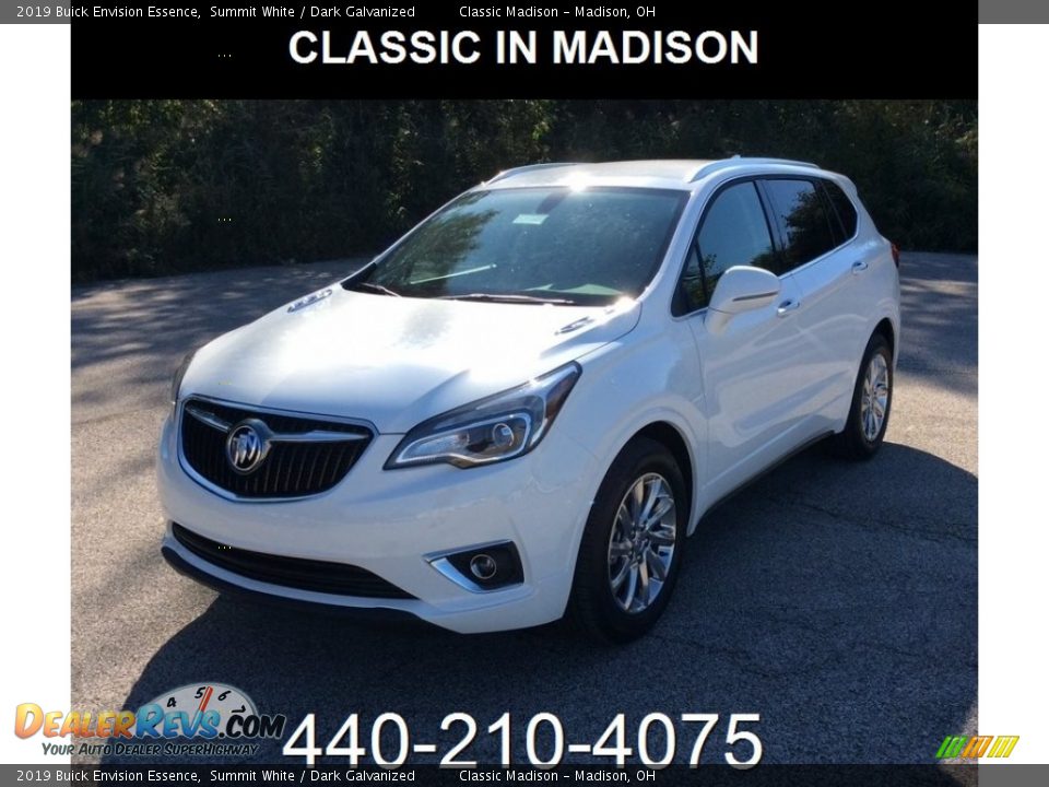 2019 Buick Envision Essence Summit White / Dark Galvanized Photo #1