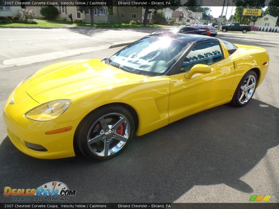 2007 Chevrolet Corvette Coupe Velocity Yellow / Cashmere Photo #7
