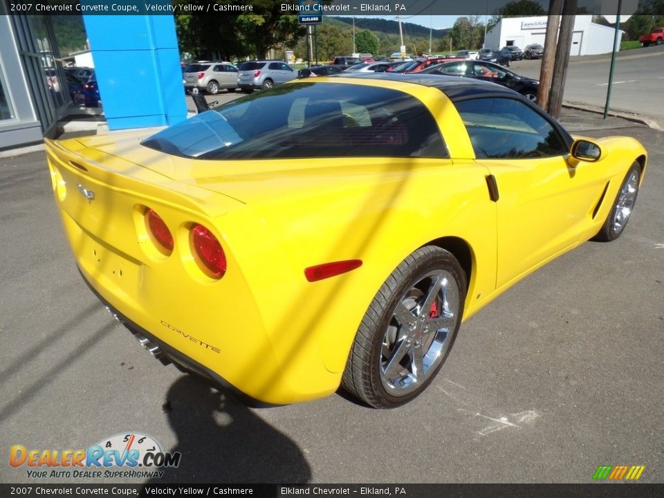 2007 Chevrolet Corvette Coupe Velocity Yellow / Cashmere Photo #11