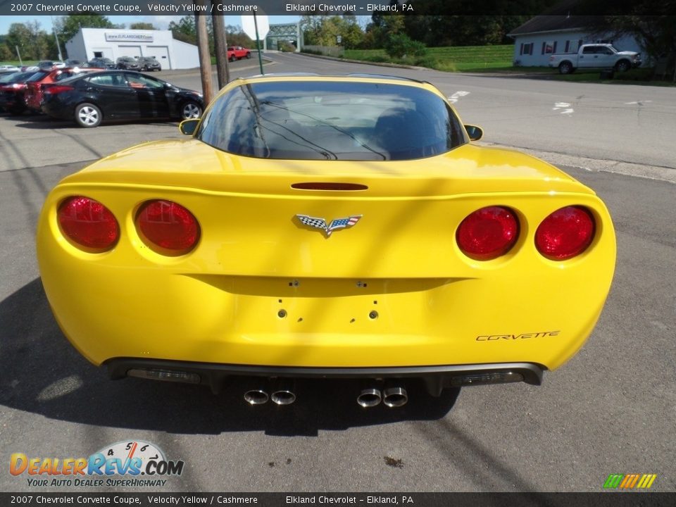 2007 Chevrolet Corvette Coupe Velocity Yellow / Cashmere Photo #12