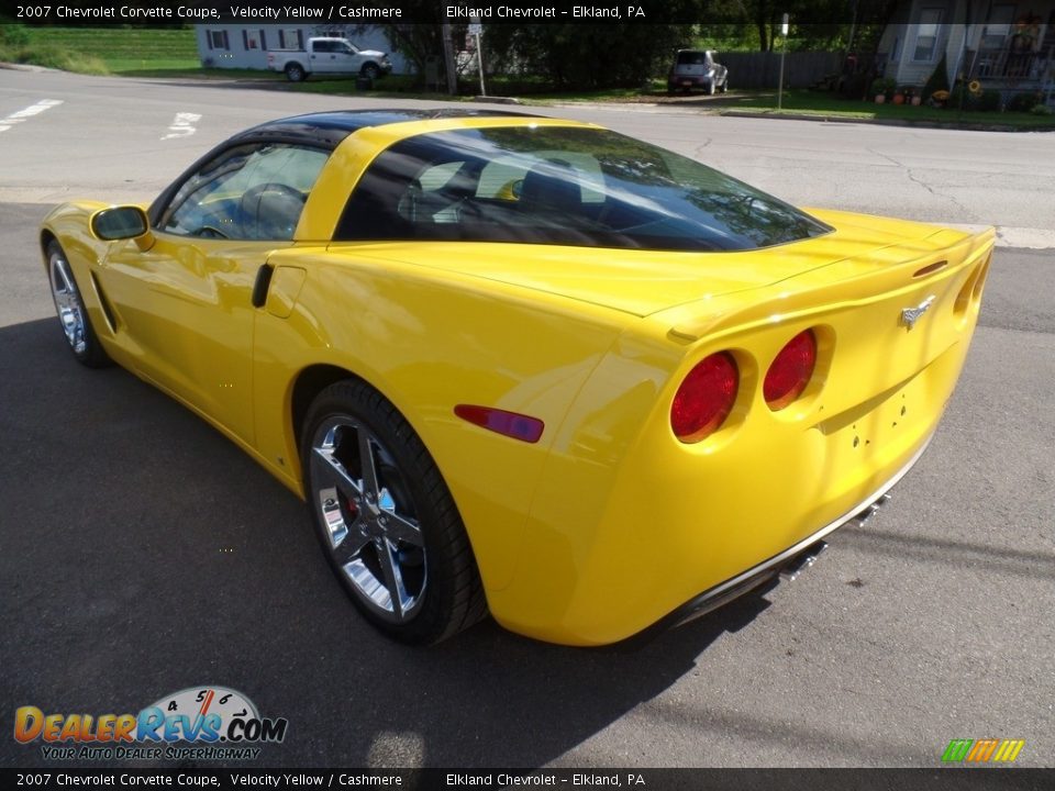 2007 Chevrolet Corvette Coupe Velocity Yellow / Cashmere Photo #13