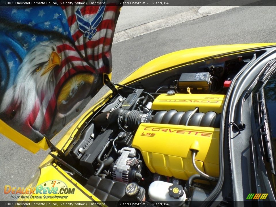 2007 Chevrolet Corvette Coupe Velocity Yellow / Cashmere Photo #14