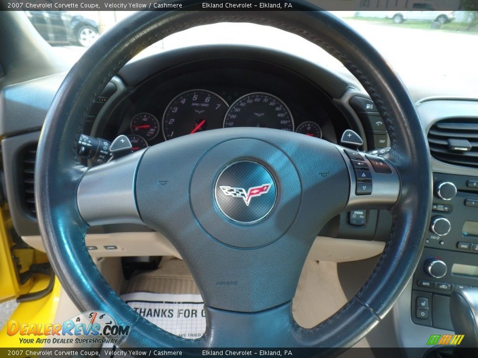 2007 Chevrolet Corvette Coupe Velocity Yellow / Cashmere Photo #29
