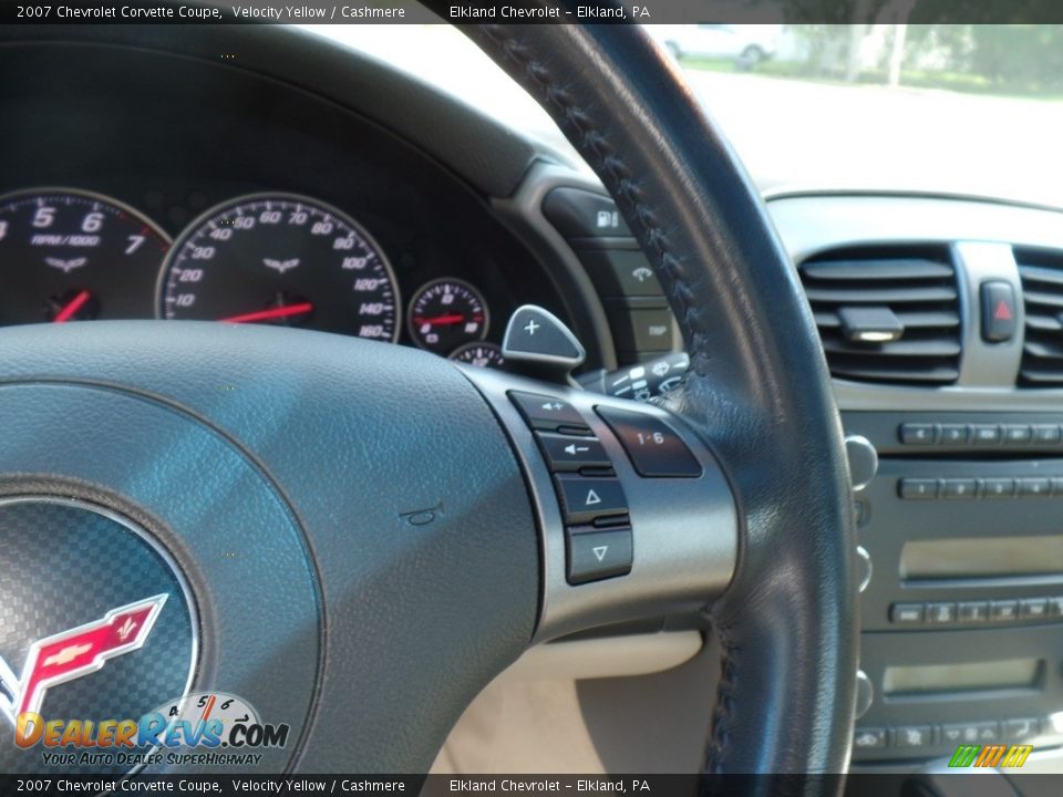 2007 Chevrolet Corvette Coupe Velocity Yellow / Cashmere Photo #30