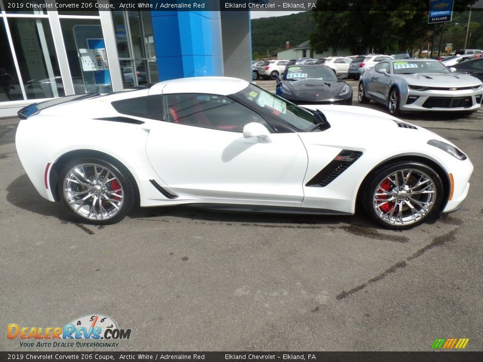 2019 Chevrolet Corvette Z06 Coupe Arctic White / Adrenaline Red Photo #11