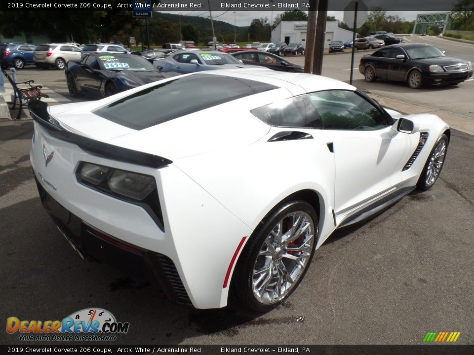 2019 Chevrolet Corvette Z06 Coupe Arctic White / Adrenaline Red Photo #12
