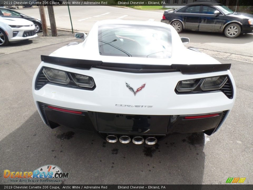 2019 Chevrolet Corvette Z06 Coupe Arctic White / Adrenaline Red Photo #13