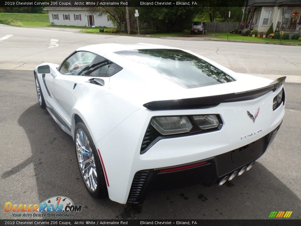 2019 Chevrolet Corvette Z06 Coupe Arctic White / Adrenaline Red Photo #14