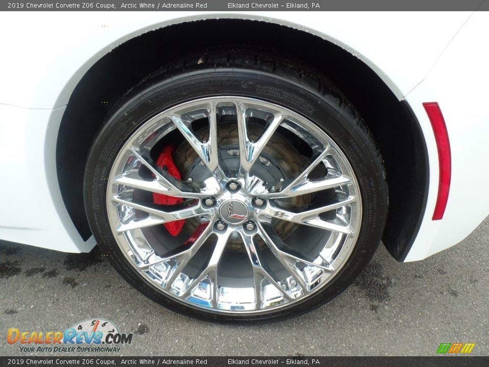 2019 Chevrolet Corvette Z06 Coupe Arctic White / Adrenaline Red Photo #15